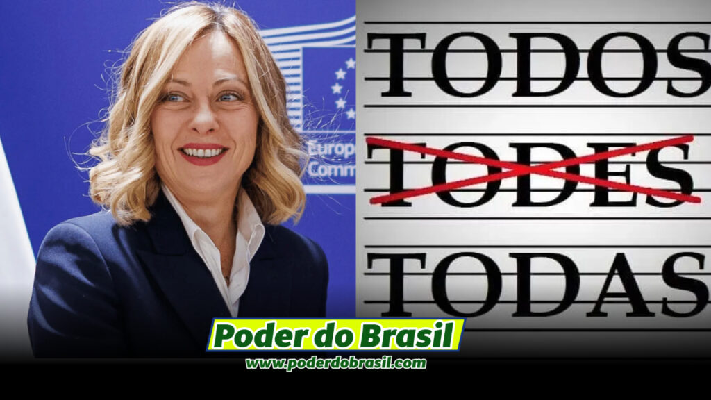 Primeira-ministra da Itália proíbe o uso de linguagem neutra nas escolas